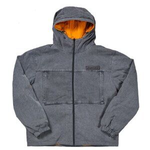 Capeesh Brand giacca #9 colour: washed grey/orange, Men's Medium